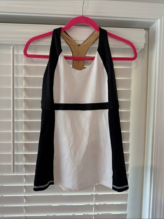 lululemon athletica Tops - lululemon athletica Black, White & Tan Racerback Tank